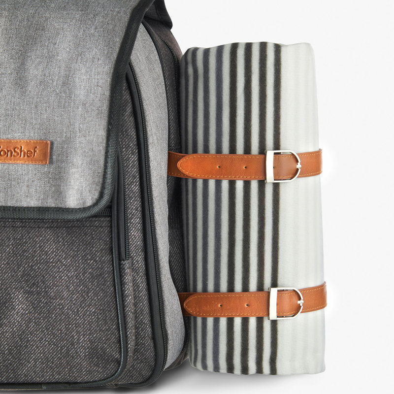 VonShef 2 Person Premium Picnic Backpack with Blanket & Reviews Wayfair